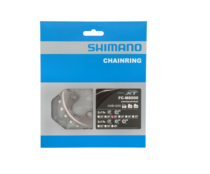 Shimano XT FC-M8000 2-speed Chainring 28T (BD)