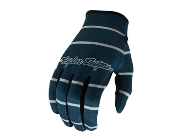 Troy Lee Flowline Gloves Large Stripe Blue / Grey